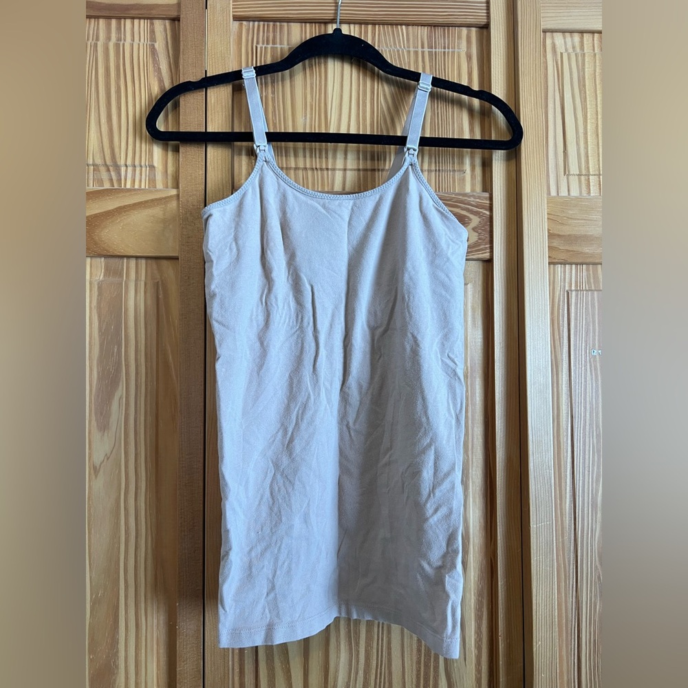 a:glow Women's Beige nursing tank top